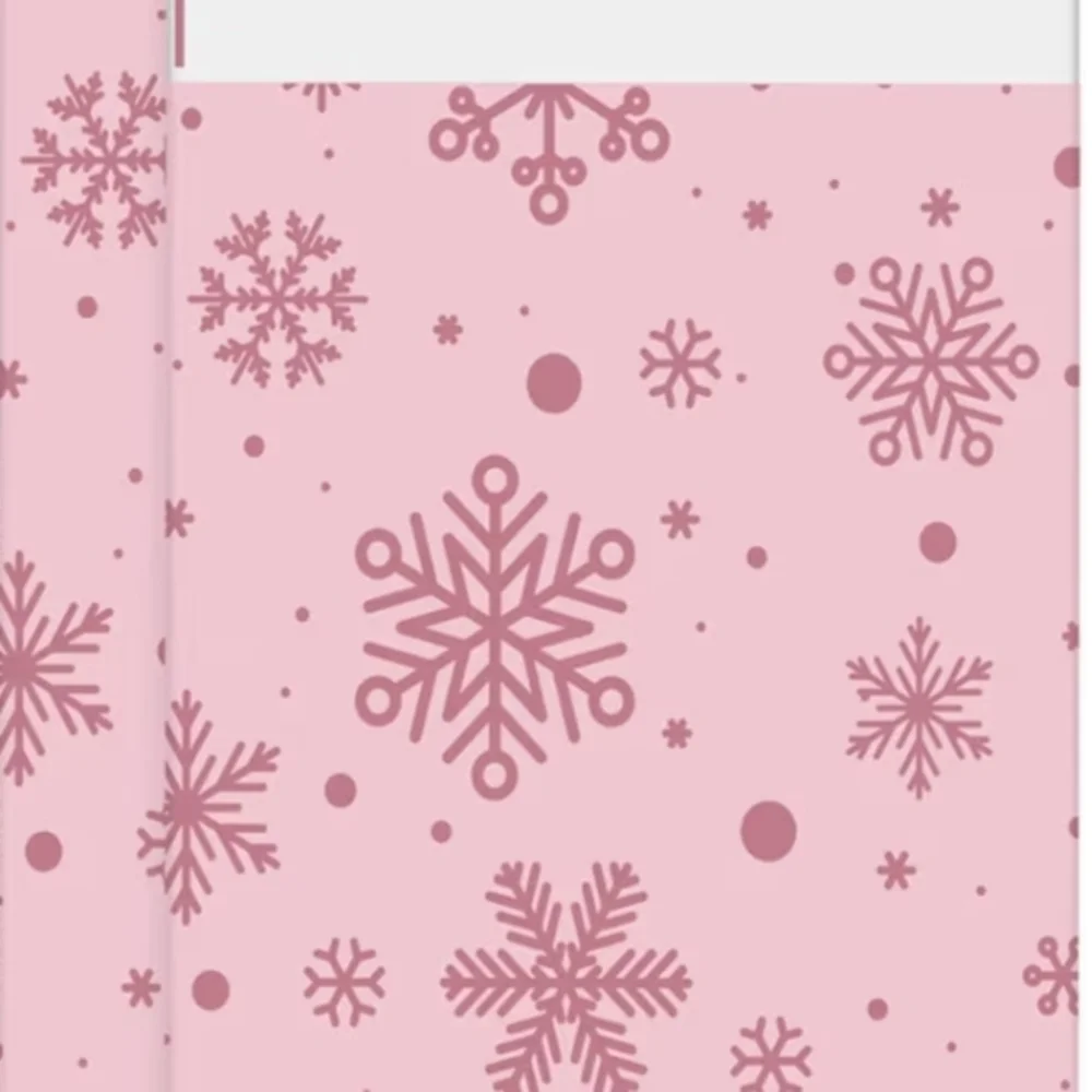 25 Pink Snowflake Polymailers 14.5x19